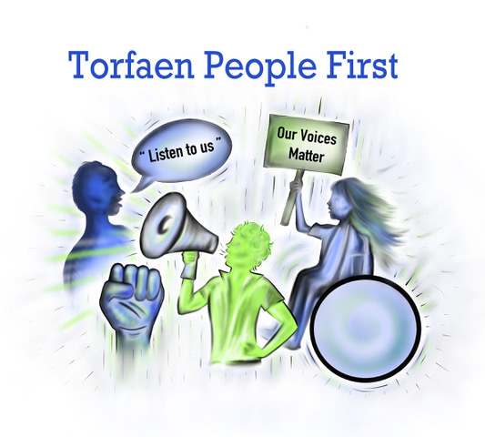 Pobl yn Gyntaf Torfaen logo
